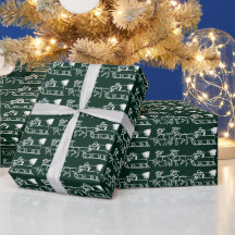 クリスマスダークパイングリーンサンタトナカイかわいい