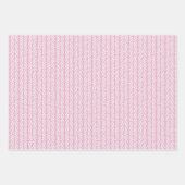 クリスマスダークマーブタウペライト赤面ピンクジグザグザ ラッピングペーパーシート (正面)