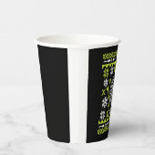 クリスマスダーツの醜いクリスマスシャツ 紙コップ (右)