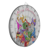 クリスマスダーツボードギフト付き格言お祝い ダーツボード (正面左)