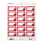 クリスマスダーツボード ラベル (フルシート)