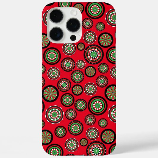 クリスマスダーツボード Case-Mate iPhoneケース (裏面)