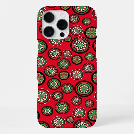 クリスマスダーツボード iPhoneケース (裏面)