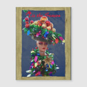 クリスマスダービーカラフルハットボール磁気カード (正面)