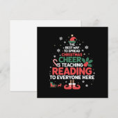 クリスマスチアを広める読書教師のエルフ シーズンカード (正面/裏面)