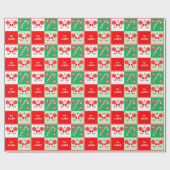 クリスマスチアリーダー休日 ラッピングペーパー (フラット)
