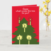 クリスマスチェスの折り畳みグリーティングカード カード (黄色い花)