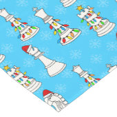 クリスマスチェスの駒のパターン ショートテーブルランナー (コーナー)