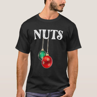 クリスマスチェストナッツと一致する栗のカップル Tシャツ