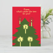 クリスマスチェスフラットグリーティングカード カード (スタンド正面)