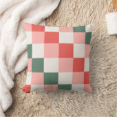 クリスマスチェックボードフェスティバルパターンデザイン クッション (ブランケット)