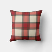 クリスマスチェック柄の枕 クッション (裏面)