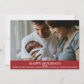 クリスマスチェリー ホリデー フォト カード (裏面)