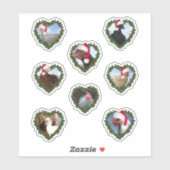 クリスマスチキンのハートリース シール (シート)