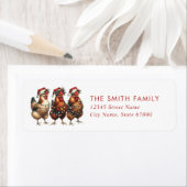 クリスマスチキンズ差出人住所ラベル ラベル (インサイチュ)