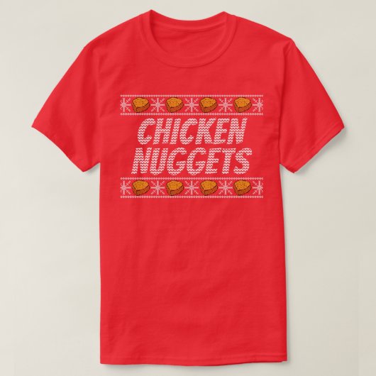 クリスマスチキンナゲット Tシャツ (デザイン正面)