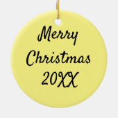 クリスマスチキン*フリズルチキンセラミック セラミックオーナメント (裏面)