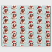 クリスマスチキン ラッピングペーパー (フラット)