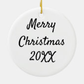 クリスマスチキン* Buff Orpington セラミックオーナメント (裏面)