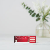 クリスマスチケット & 個人用ホリデーカード ロイヤリティカード (スタンド正面)