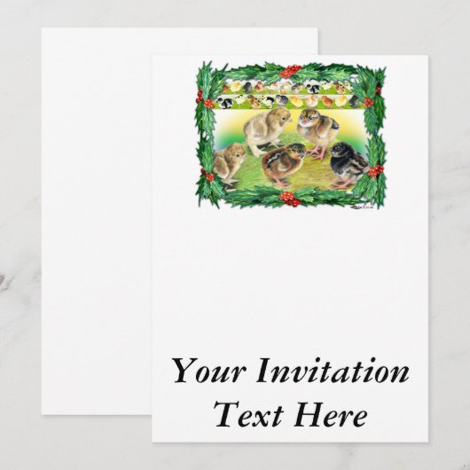 クリスマスチックス 招待状 (正面/裏面)