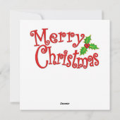 クリスマスチップスのグリーティングカード シーズンカード (裏面)