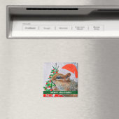 クリスマスチップムンクサンタキュートホリデー マグネット (インサイチュ (食洗機))
