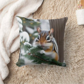 クリスマスチップムンク クッション (ブランケット)