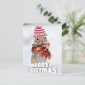 クリスマスチップムンク ポストカード (スタンド正面)