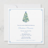 クリスマスチノイスリーシックブライダルシャワーパーティー 招待状 (正面)