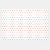 クリスマスチノイスリートレリスピンクコケットボウ ラッピングペーパーシート (正面3)