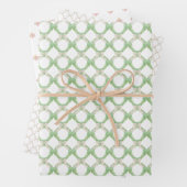 クリスマスチノイスリートレリスピンクコケットボウ ラッピングペーパーシート (インサイチュ)