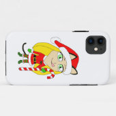クリスマスチビ(小さくかわいく書いた感じ)の少女 Case-Mate iPhoneケース (裏面(横))