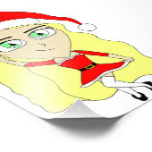 クリスマスチビ（小さくかわいく書いた感じ） フォトプリント            (角)