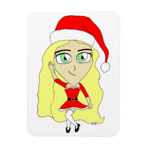 クリスマスチビ(小さくかわいく書いた感じ) マグネット
