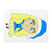 クリスマスチビ（小さくかわいく書いた感じ） マグネット (横)