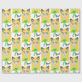 クリスマスチビ（小さくかわいく書いた感じ） ラッピングペーパー (フラット)