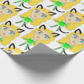 クリスマスチビ（小さくかわいく書いた感じ） ラッピングペーパー (角)