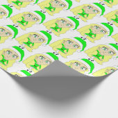 クリスマスチビ（小さくかわいく書いた感じ） ラッピングペーパー (角)