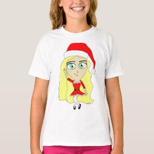 クリスマスチビ(小さくかわいく書いた感じ) Tシャツ