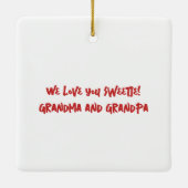 クリスマスチャイルドフェアリーオーナメント セラミックオーナメント (裏面)