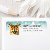 クリスマスチャウ差出人住所ラベル ラベル (インサイチュ)