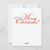 クリスマスチャーチのグリーティングカード シーズンカード (裏面)