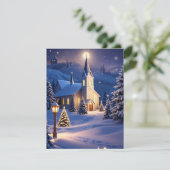 クリスマスチャーチのグリーティングカード シーズンカード (スタンド正面)