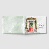 クリスマスチャーチドア冬のシ結婚ーン ゲストブック (全面)