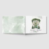 クリスマスチャーチドア冬のシ結婚ーン ゲストブック (全面)