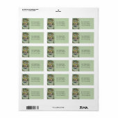 クリスマスチャーチベルヴィンテージ住所 シール (フルシート)