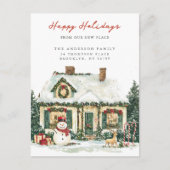 クリスマスチャームの新しい住所のお知らせ 案内ポストカード (正面)