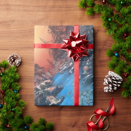 クリスマスチャーム ラッピングペーパー (クリスマスギフト)