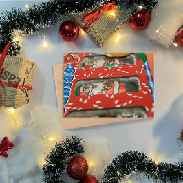 クリスマスチョコレートキャンディサンタクロース シーズンカード